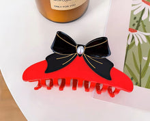 Load image into Gallery viewer, Ruby Bow Hair Claw
