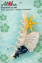 Load image into Gallery viewer, Ocean Treasures Hair Claw - White
