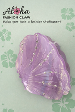 Load image into Gallery viewer, Seashell Gem Hair Claw - Pink
