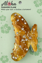 Load image into Gallery viewer, Diamond Studded Hair Claw - Amber
