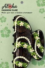 Load image into Gallery viewer, Lei Leaf Hair Claw - Brown

