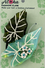 Load image into Gallery viewer, Tropical Leaf Hair Claw - Army Green
